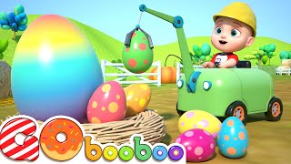 Todos Los Huevos De Pascua Gigantes Con Sorpresas  Canciones Infantiles  GoBooBoo en Español [upl. by Noryahs]