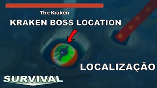 Roblox The Survival Game  BOSS KRAKEN  Localização [upl. by Tiemroth]