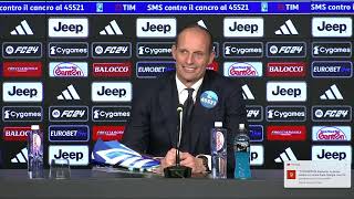 VIDEOCONFERENZA ALLEGRI POST JUVENTUS CAGLIARI 11 11 2023 [upl. by Oterol]