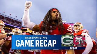 49ers EDGE Packers for 3rd STRAIGHT NFC Championship appearance  Game Recap  CBS Sports [upl. by Gnidleif333]