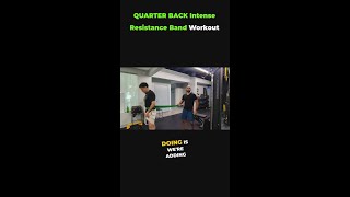 QUARTER BACK Intense Resistance Band Workout Training [upl. by Baecher]