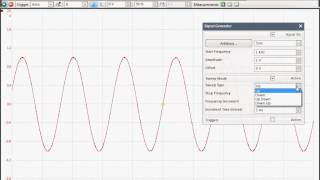 PicoScope 6 new features  Signal Generator sweep options part C  September 2014 [upl. by Edasalof]