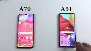 SAMSUNG A51 vs A70  is A51 Faster Than A70 Speed Test Comparison [upl. by Eniluj]