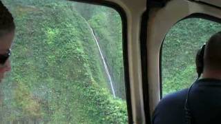 Mt Waialeale Kauai waterfalls from helicopter [upl. by Esenaj915]