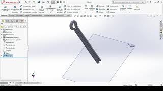 Goupille Fendue comment réalise une goupille fendue sur Solidworks [upl. by Beaston]