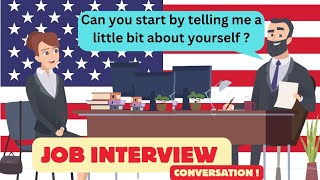 Job interview  how can I talk job interview in English  american english practice [upl. by Natsyrk]