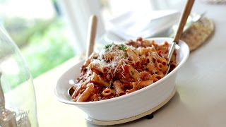 Beths Rigatoni Bolognese Pasta Recipe  ENTERTAINING WITH BETH [upl. by Wennerholn]