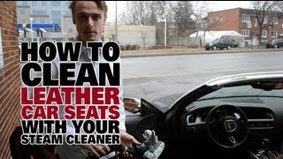 How To Steam Clean Leather Car Seats  Dupray Steam Cleaners [upl. by Defant]