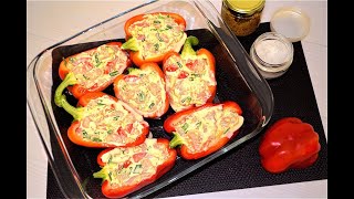 Очень сочная Курочка в Перце  Фаршированный перец в духовке  Рецепт для занятых хозяюшек  247 [upl. by Anilegna]