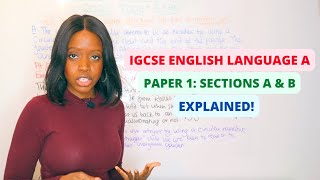 IGCSE English Language A Paper 1 Walkthrough  Sections A amp B Timings Explained  IGCSE Revision [upl. by Saimerej]