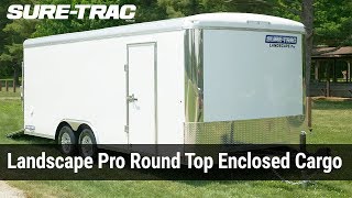 SureTrac Landscape Pro Round Top Enclosed Cargo Features [upl. by Nauqel]