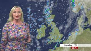 Carol Kirkwood  Tight Colorful Dress Style  20211025 [upl. by Atinehs]