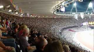 Massive Mexican Wave  London 2012 Olympic Stadium [upl. by Stefa]