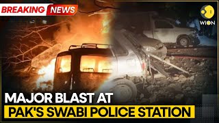 Pakistan Powerful Blast At Swabi Police Station Injures 17 Officers  WION Breaking [upl. by Hnao222]