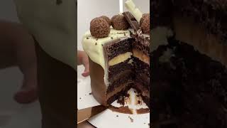 Chocolate panettone cake shorts cake cakerecipe [upl. by Anett]