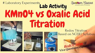 Determination of concentration of KMnO4 solution using Oxalic Acid Redox Titration  Class 11amp12 [upl. by Veradi924]