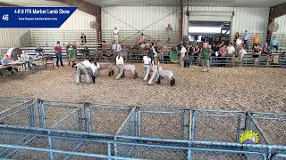 Howard County Fair  4HFFA Sheep Showmanship amp Market Show [upl. by Eniladam942]