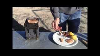 How To Produce a Low Cooking Temp with the Firebox Stove for Grilling Trout [upl. by Arlene521]