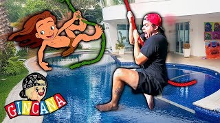 GINCANA DO LUCCAS NA PISCINA  VÍDEO DE PISCINA VOLTOU [upl. by Yenohtna]