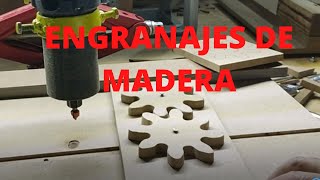 SUPERFACIL Como hacer engranajes de madera How to make wooden gears [upl. by Aluk532]