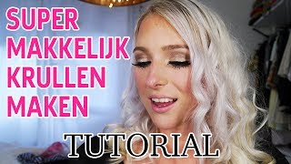 Tutorial  Super snel makkelijke krullen [upl. by Quin]