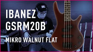 Ibanez GSRM20B Walnut Flat Electric Bass Guitar I Bax Music UK [upl. by Atisor]