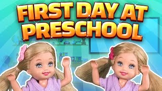 Barbie  The Twins First Day at Preschool  Ep97 [upl. by Ygief]