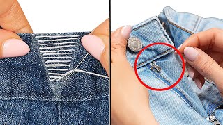 Good sewing tricks  how to downsize jeans in the waist [upl. by Anavlis]