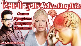 MENINGITIS INFLAMATION OF MENINGES OF BRAIN TREATMENT मेनिन्जाइटिस होने के कारण लक्षण और इलाज [upl. by Nnylhtak]