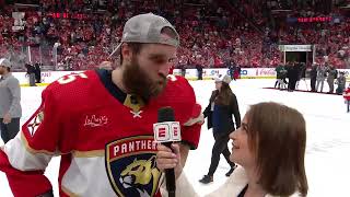 quotIts a dream come true to play for this opportunityquot  Aaron Ekblad Postgame Interview  6124 [upl. by Lunn125]