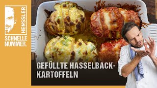 Schnelles Gefüllte HasselbackKartoffeln Rezept von Steffen Henssler [upl. by Keisling308]