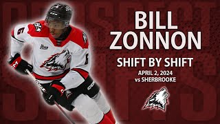 Bill Zonnon vs Gatineau  Mar 30 2024  2025 NHL Draft [upl. by Aneekat]