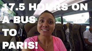 From MADRID to PARIS 175 Hour Bus RideLong Term Budget Travel  061 [upl. by Esten886]