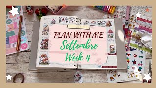 PLAN WITH ME  SETTEMBRE week 4 agenda kokonote  Tema funghi [upl. by Oiramel]