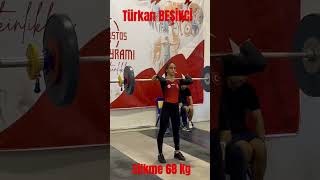 Türkan BEŞİKCİ Silkme 68 Kg sizce geçerli kaldırış mı [upl. by Yeblehs547]