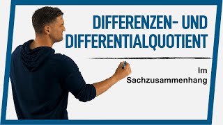 DifferenzenDifferentialquotient im Sachzusammenhang  Mathe by Daniel Jung [upl. by Mosa]