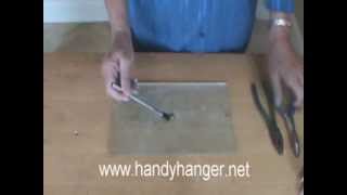 Installing Handy Hangers for Stained Glass amp Fused Glass [upl. by Hogle]