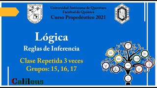 Reglas de Inferencia Prope Lógica FQUAQ [upl. by Hoban]