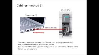 Access to Siemens S7300 PLC via Ethernet Network Part 1 of 8 [upl. by Odnaloy]