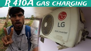 R410A gas charging in Ekma Supaul  EHSAN [upl. by Snowman121]