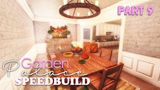 Bloxburg Garden Palace Speedbuild Part 9 [upl. by Mmada]