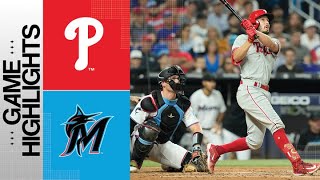 Phillies vs Marlins Game Highlights 8223  MLB Highlights [upl. by Notgnirra]