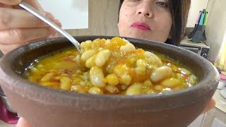 POROTOS CON MOTE  PLATO CUCHARA  Silvana Cocina ❤ [upl. by Uird]