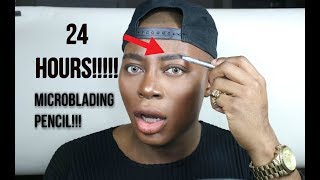 A 24 HOUR MICROBLADING EYEBROW PENCIL [upl. by Idnek576]