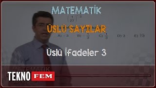 YGSLYS MATEMATİK  Üslü İfadeler 3 [upl. by Ainav244]