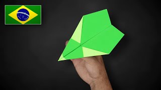 Como fazer um Avião de Papel que voa muito bem  Modelo 4 [upl. by Phillane]