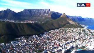 Algérie vs Angleterre vue aérienne du stade et de la ville de Cape Town [upl. by Rehpotsirhk870]