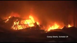 Oct 29 2015 Camp Liberty missile attack 24 Martyrs [upl. by Nevla759]