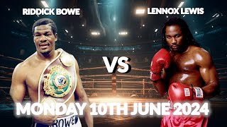 Riddick Bowe vs Lennox Lewis Trailer  Undisputed Boxing Book [upl. by Canute]