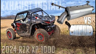 2024 Polaris RZR XP 1000  GGB Trail Muffler  Exhaust Installation amp Sound Test [upl. by Keefe352]